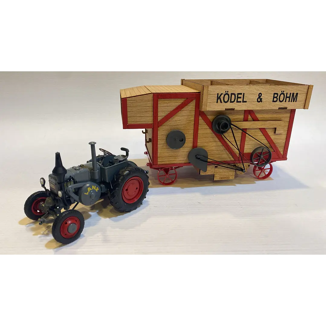Vehículo Colección  Lanz Bulldog Mit Dreschmaschine 1