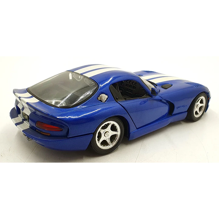 Carro Colección  No Nuevo Dodge Viper gts 1996 Azul 1/18 3
