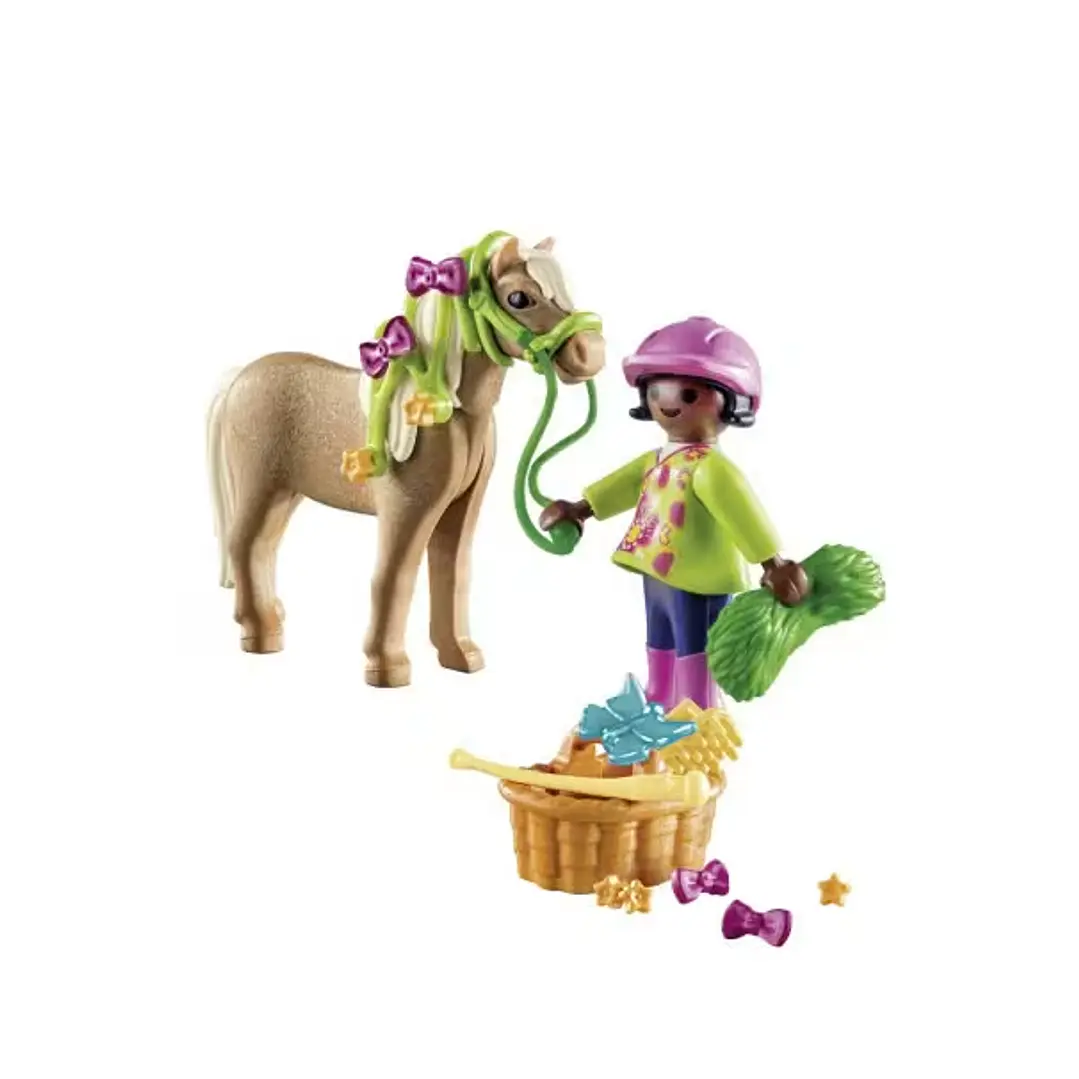  Niña Con Pony Playmobil   1