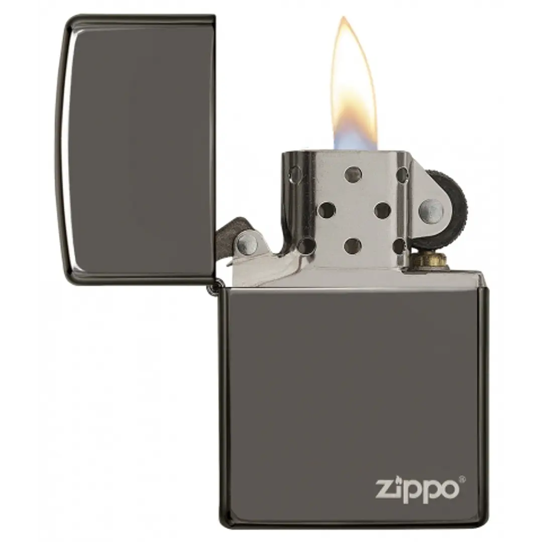  Zippo Negro Con Logo 2
