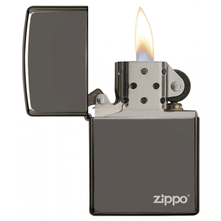  Zippo Negro Con Logo 2