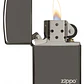  Zippo Negro Con Logo - Miniatura 2