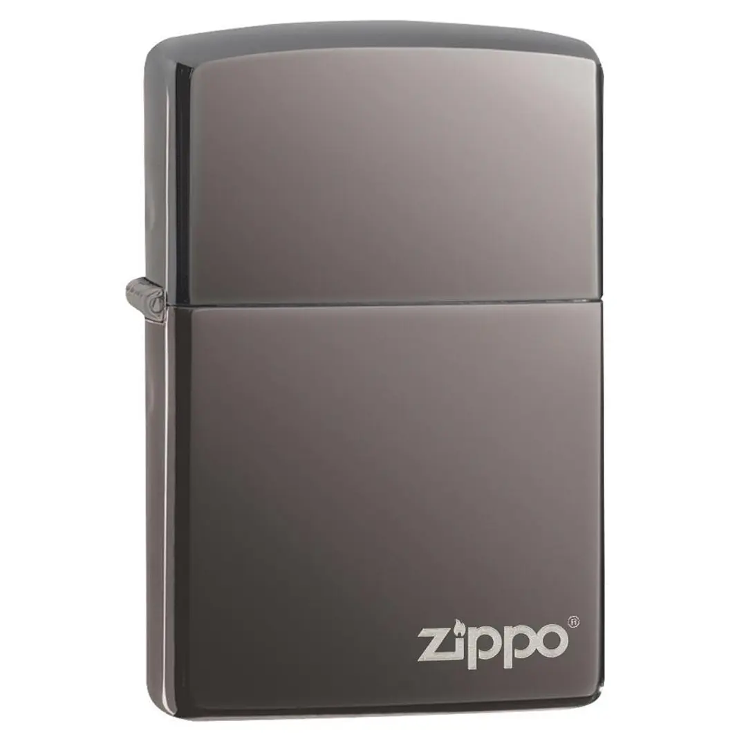  Zippo Negro Con Logo 1