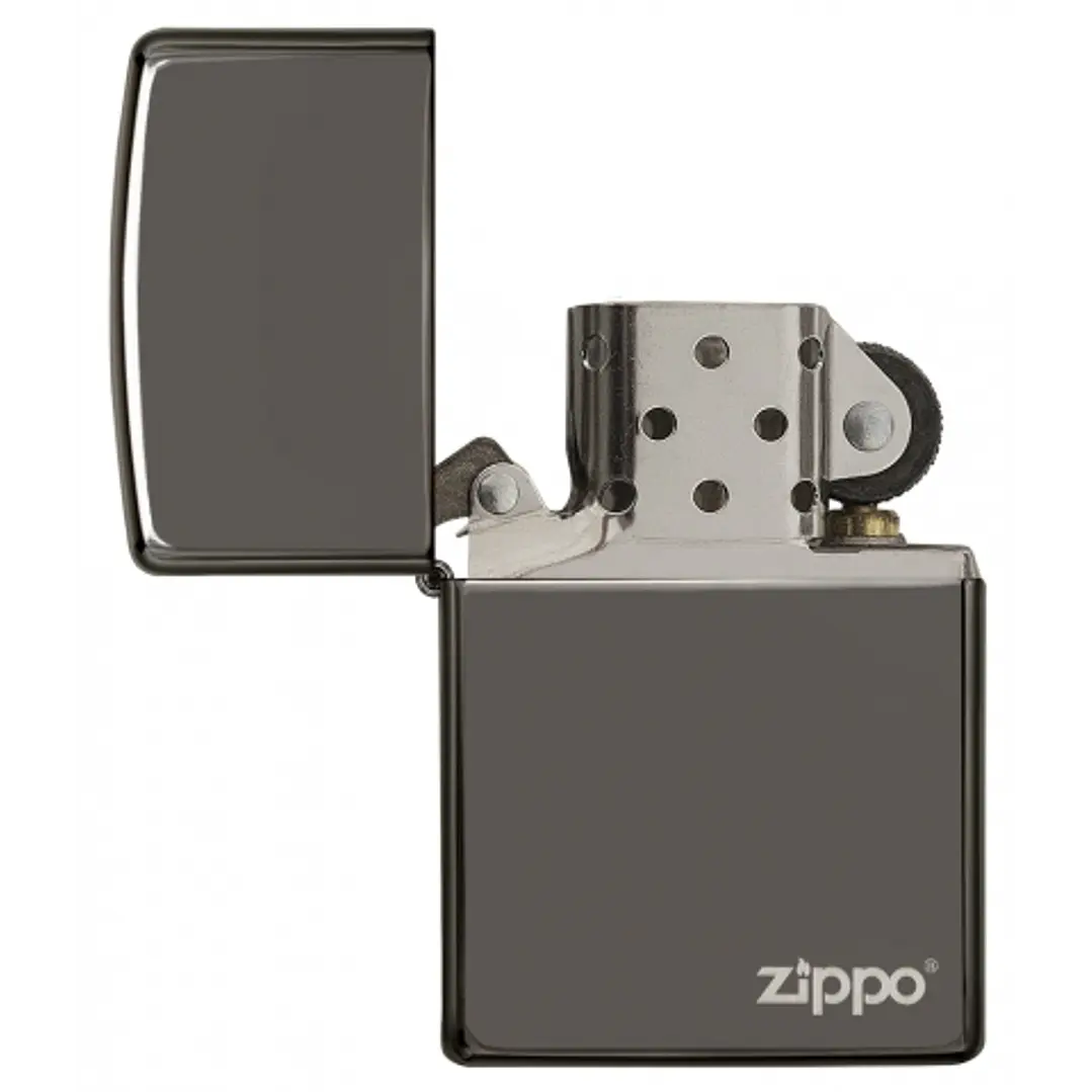 Zippo Negro Con Logo 3