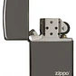  Zippo Negro Con Logo - Miniatura 3