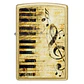  Enc Zippo Piano Notas Dorada - Miniatura 1