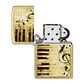  Enc Zippo Piano Notas Dorada - Miniatura 2