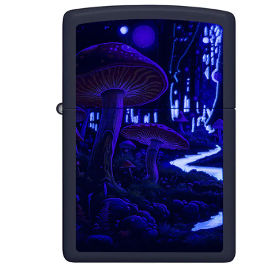  Enc Zippo Hongos Multi Color Azul 1