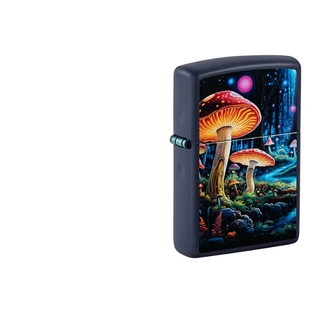  Enc Zippo Hongos Multi Color Azul 2
