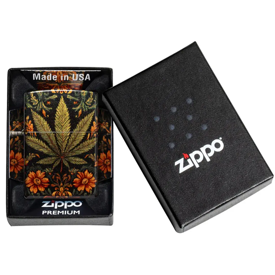  Enc Zippo Cannabis Tapiz 540 Grado 1