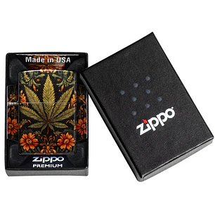  Enc Zippo Cannabis Tapiz 540 Grado