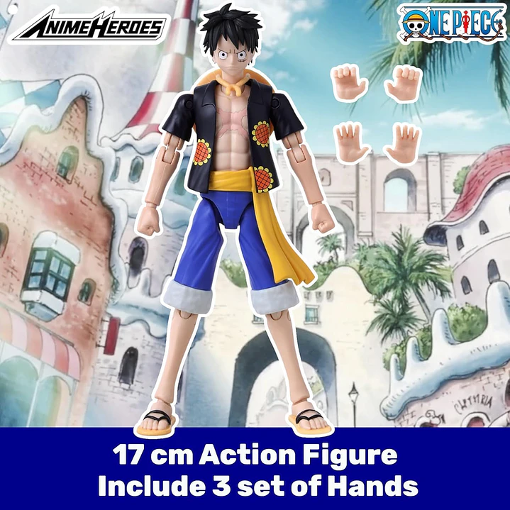 Figura Colección  One Piece Monkey D Uffy Dressr 8 4