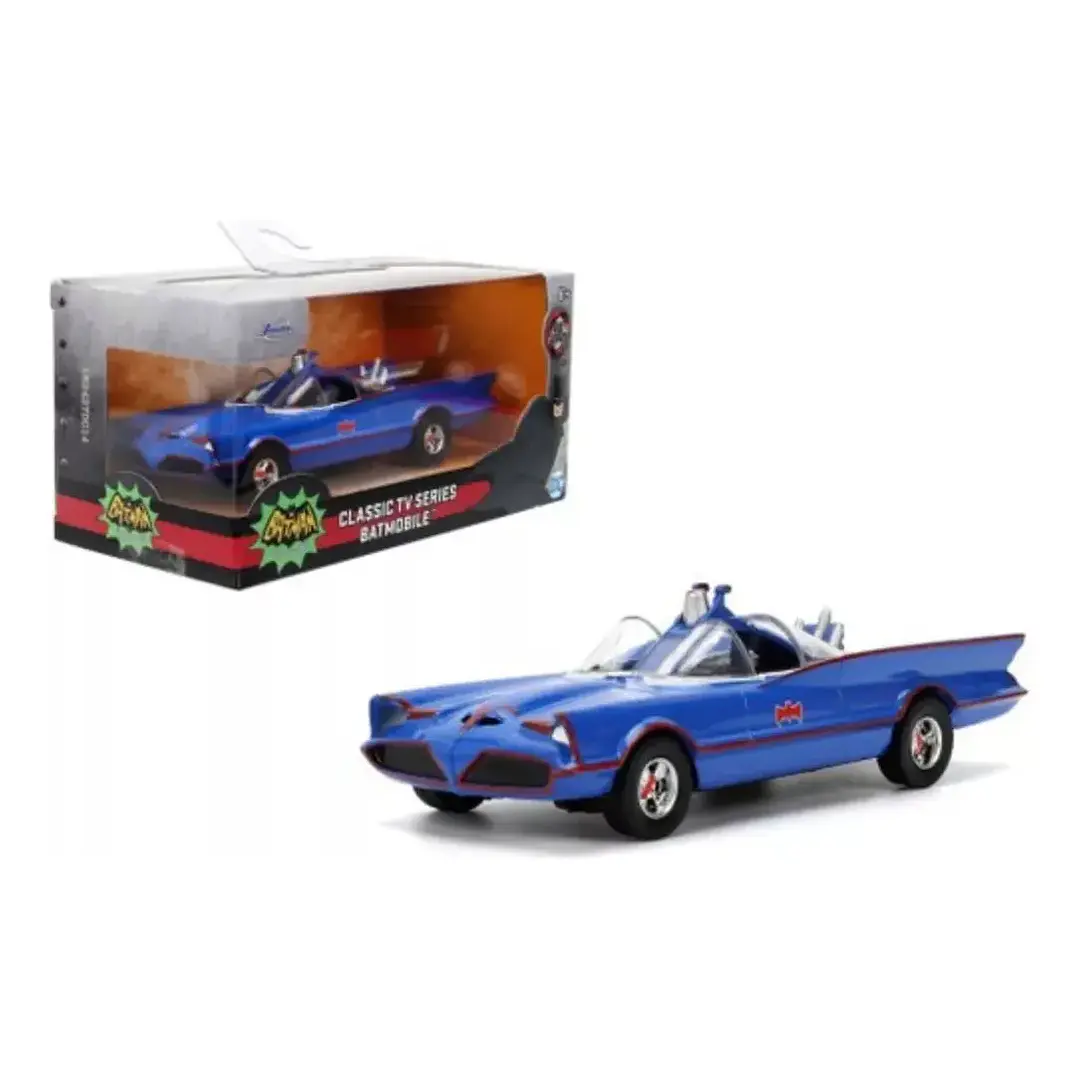 Figura Colección  Batimovil Clasico Color Azul 1/32 1