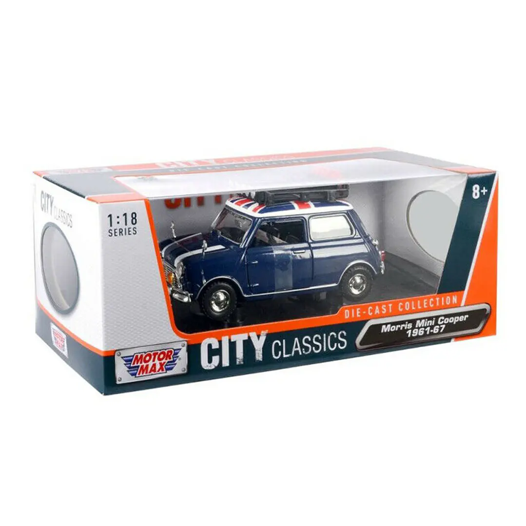 Carro Colección  1961-67 Morris Mini Cooper-Roof 1/18 1