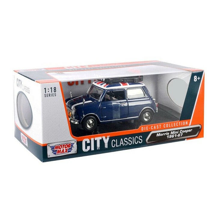 Carro Colección  1961-67 Morris Mini Cooper-Roof 1/18 1