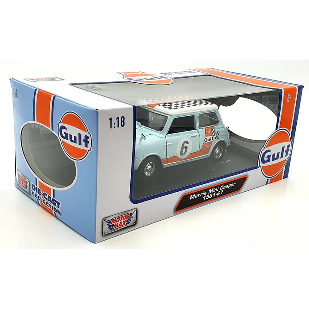 Carro Colección  Gulf 1961-67 Morris Mini Cooper 1/18 1