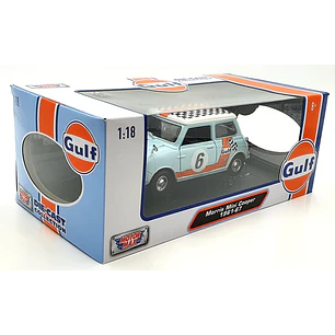 Carro Colección  Gulf 1961-67 Morris Mini Cooper 1/18