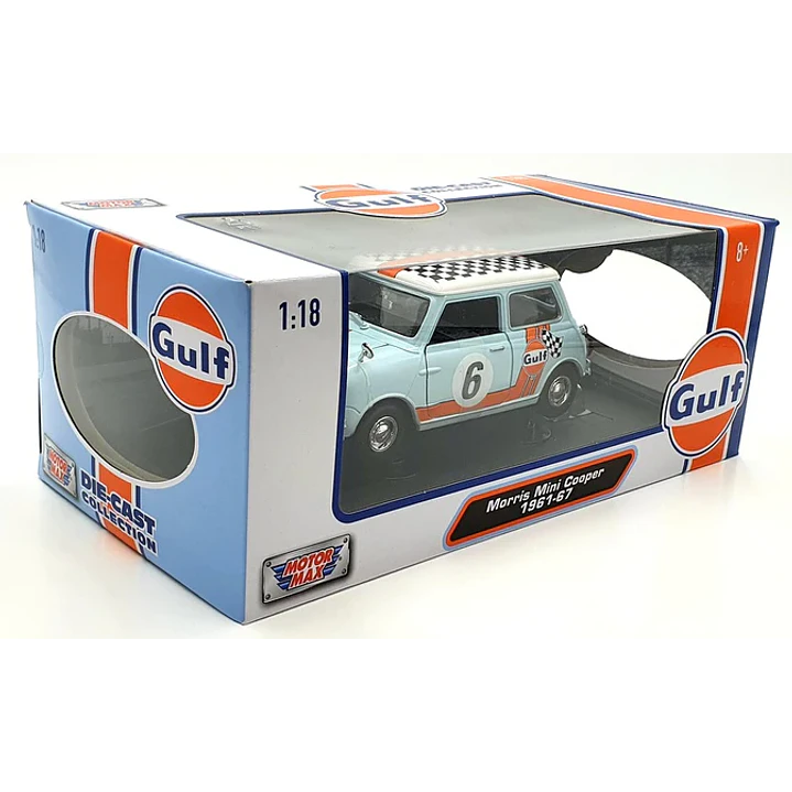 Carro Colección  Gulf 1961-67 Morris Mini Cooper 1/18 1