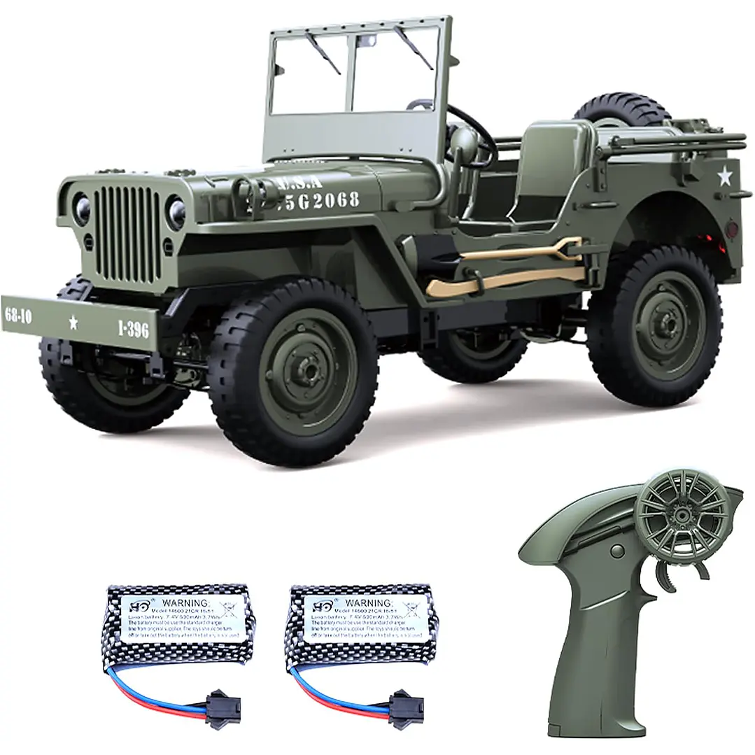 Vehículo Control Remoto Rc Jeep Willys 4Wd 1/10 1
