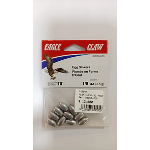  Plomadas Huevo Sz Paquete por 10