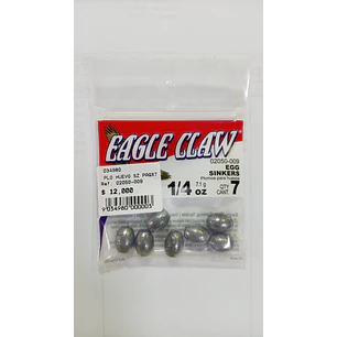  Plomos para huevo 1/4 oz   Paquete x7