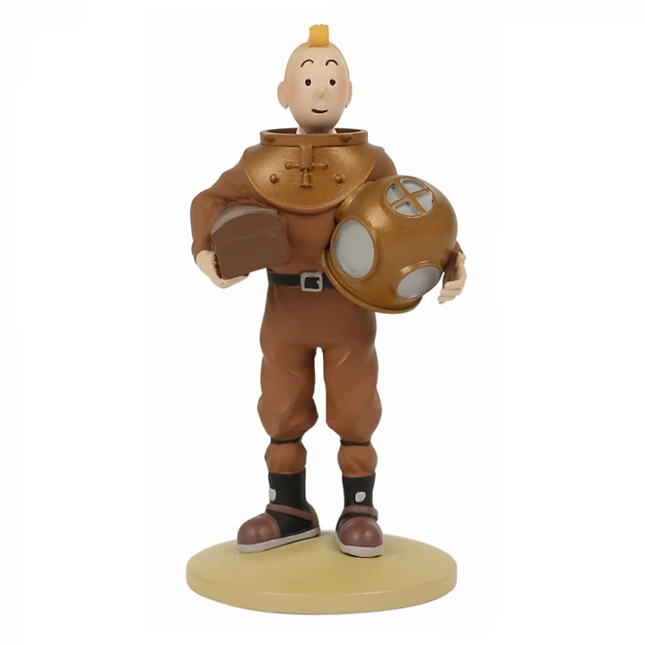 Figura Colección  Tintín En Escafandra De Buceo 14Cm 1