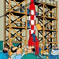 Figura Colección  1000Pcs Tintin The Moon Rocket Xflr - Miniatura 2