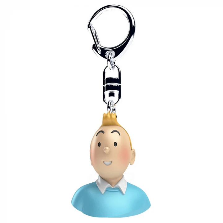 Figura Colección  Llavero Busto Tintín En Jersey 4Cm 1