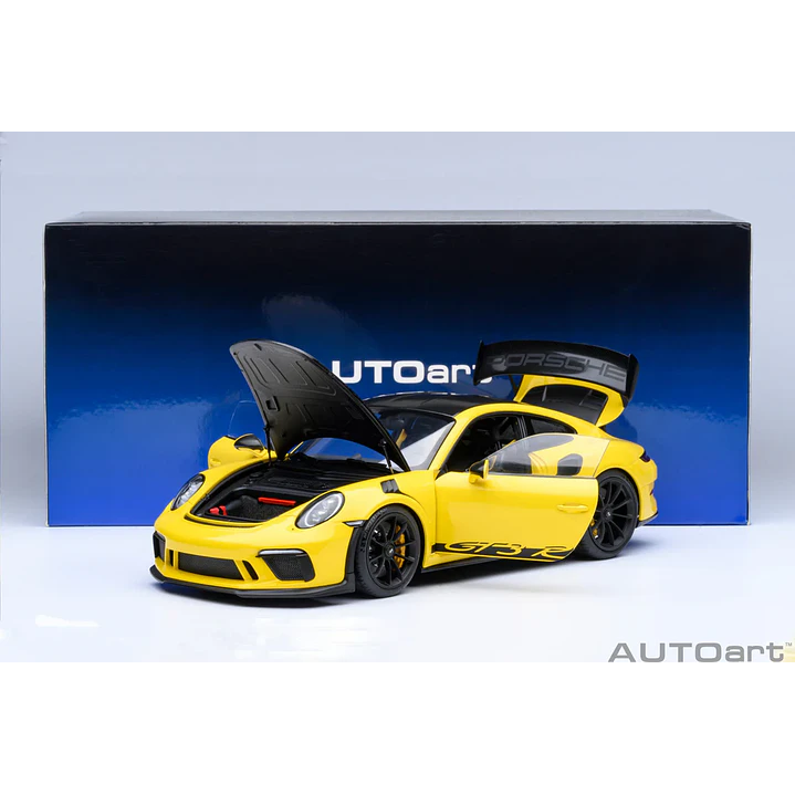 Carro Colección  PORSCHE 911 (991.2) GT3 RS WEISSACH PACKAGE, RACING YELLOW 1