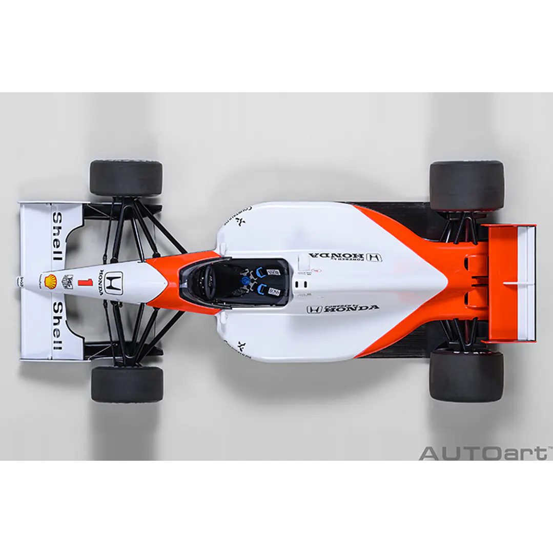 Carro Colección   MCLAREN HONDA MP 4/6 JAPANESE GP 1991 A. SENNA #1 1/8 7