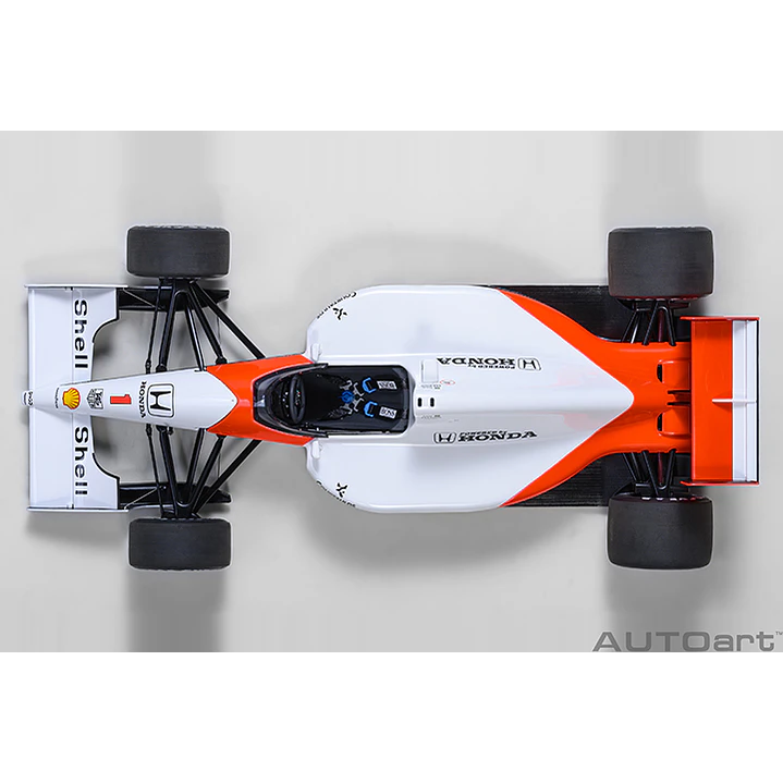 Carro Colección   MCLAREN HONDA MP 4/6 JAPANESE GP 1991 A. SENNA #1 1/8 7