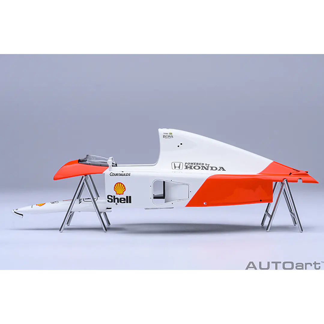 Carro Colección   MCLAREN HONDA MP 4/6 JAPANESE GP 1991 A. SENNA #1 1/8 5