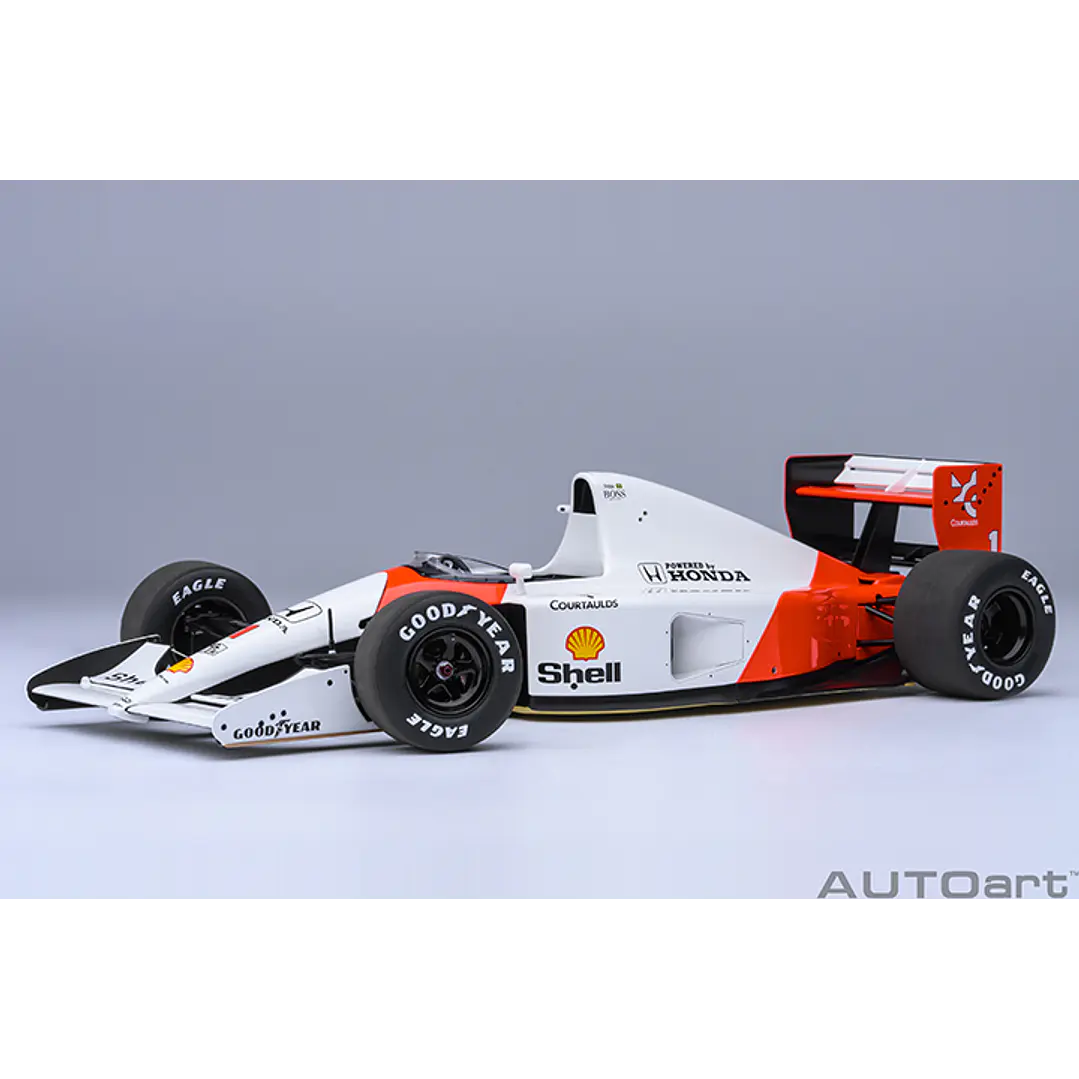 Carro Colección   MCLAREN HONDA MP 4/6 JAPANESE GP 1991 A. SENNA #1 1/8 9