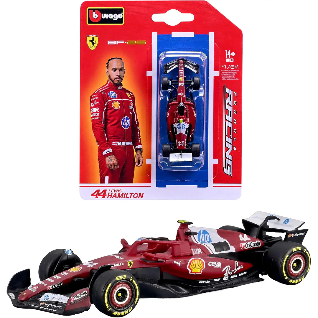 Carro Colección  F1Ferrari Sf-25 2025-Hamilton1/64 1