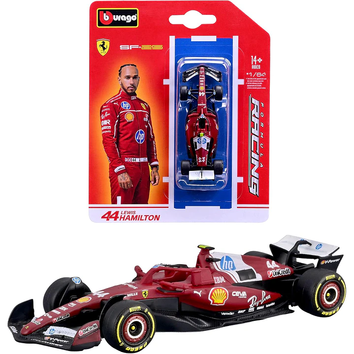 Carro Colección  F1Ferrari Sf-25 2025-Hamilton1/64 1