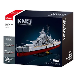 Barco para Armar Bismarck 2En1 1849Pcs