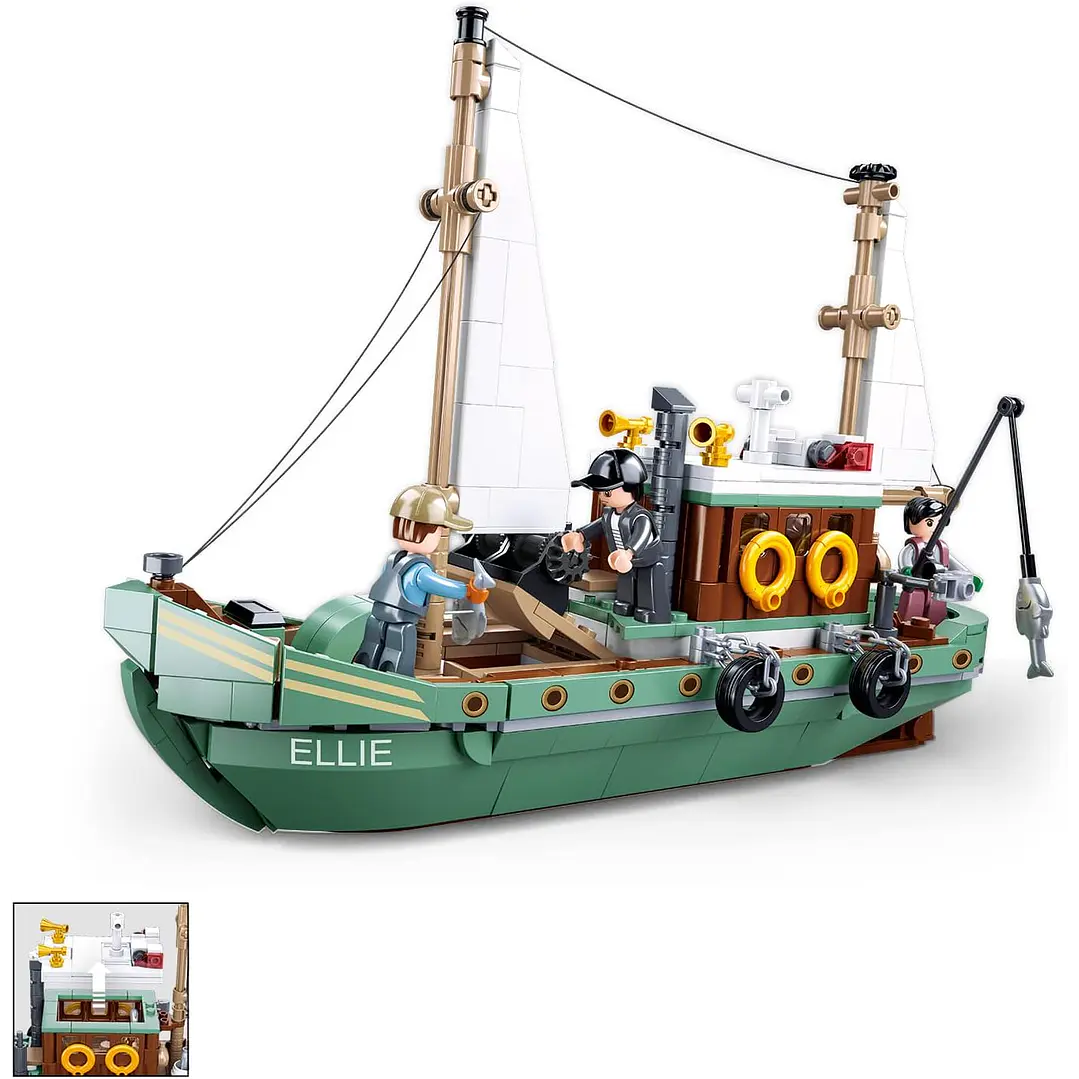 Barco para Armar Barco De Pesca 610Pcs 2