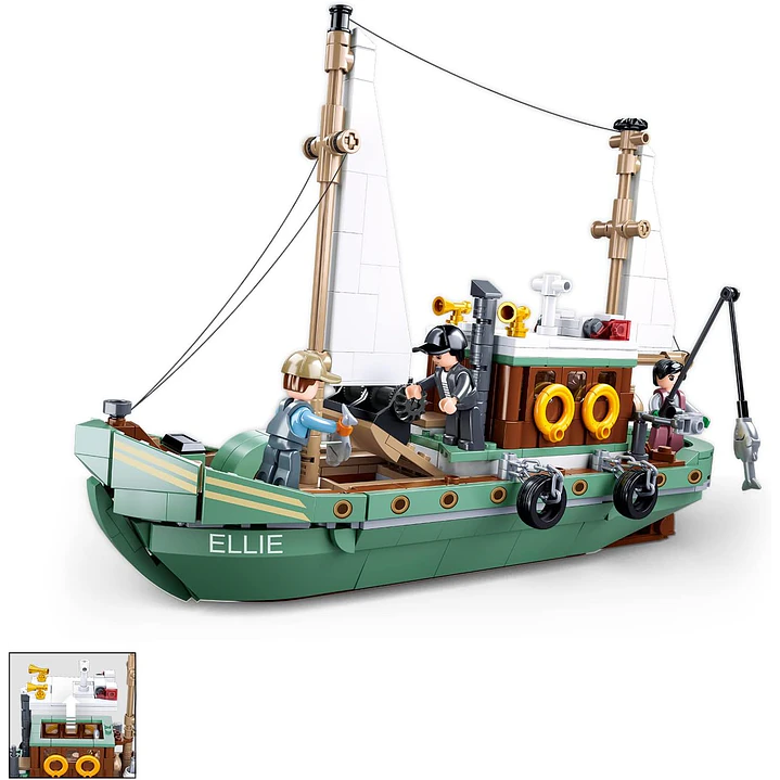 Barco para Armar Barco De Pesca 610Pcs 2