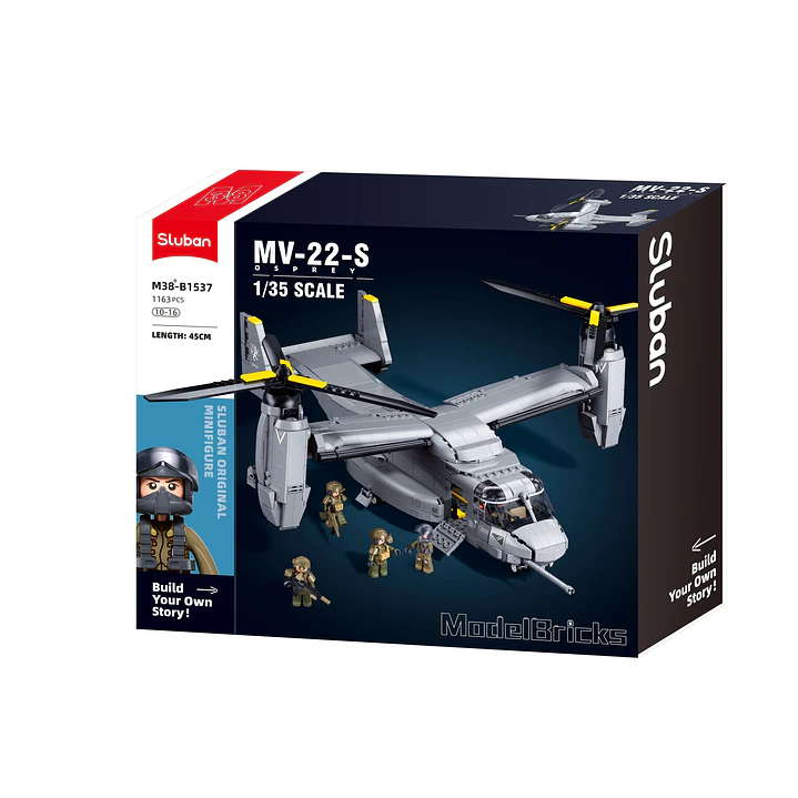 Para armar Mv-22 Osprey 1142Pcs 1/44 1