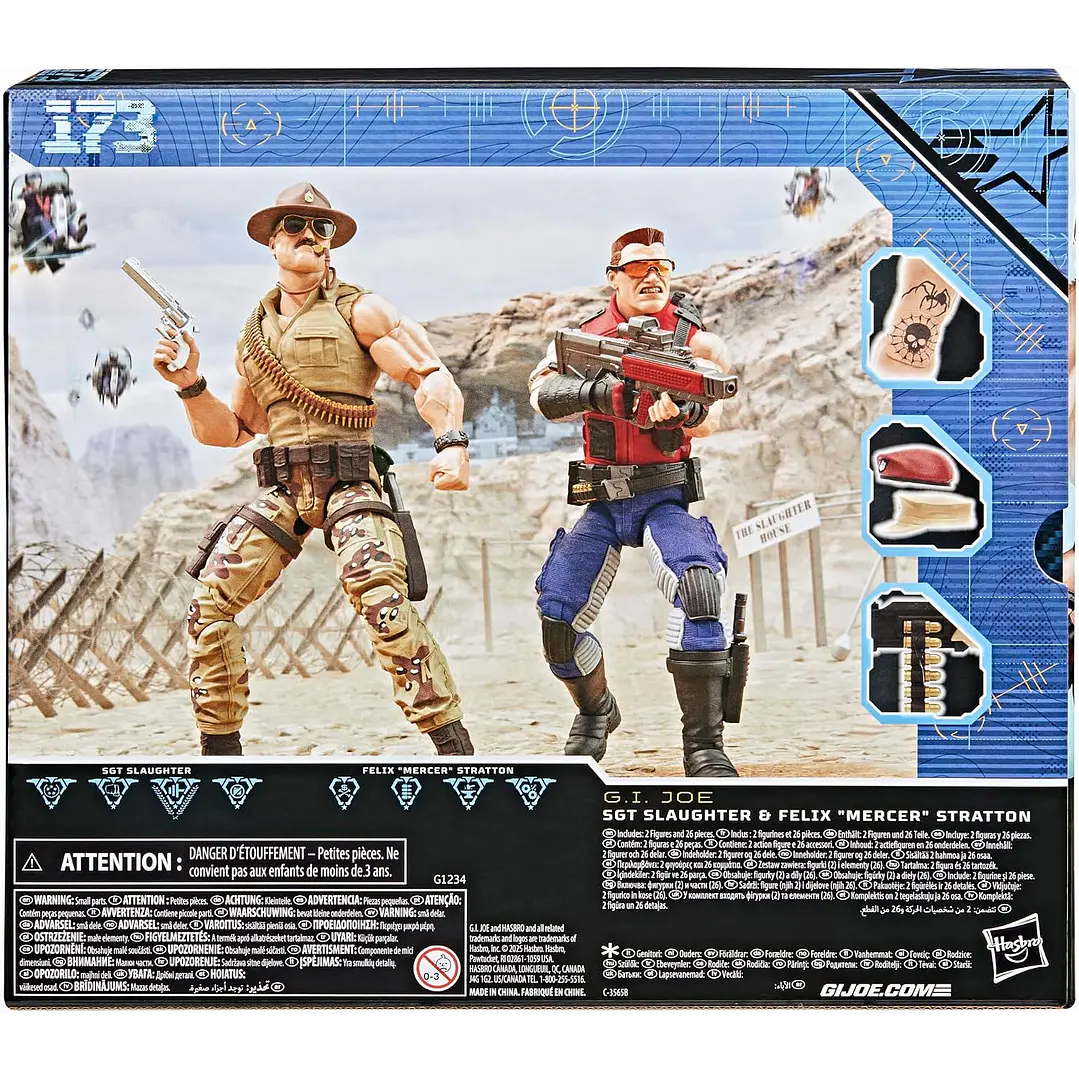 Figura Colección  173Sgt Slaughter & Felix Mercer G.I 3