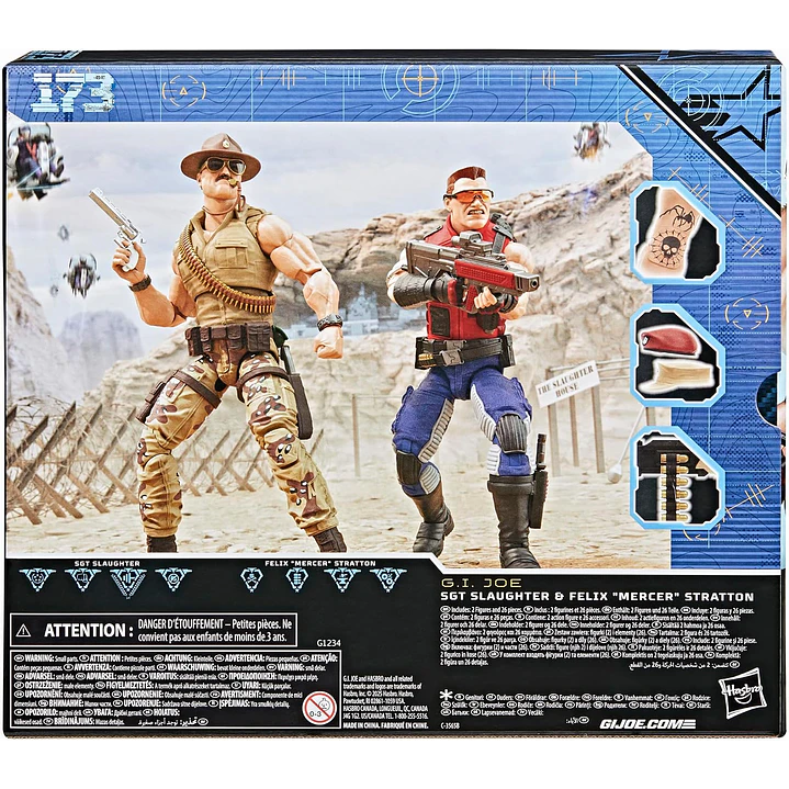 Figura Colección  173Sgt Slaughter & Felix Mercer G.I 3