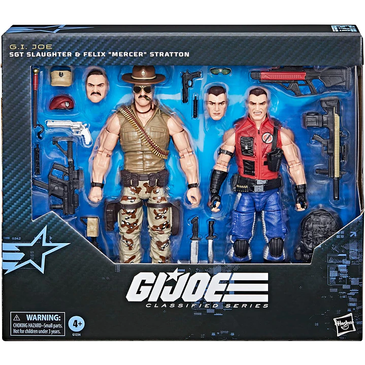 Figura Colección  173Sgt Slaughter & Felix Mercer G.I 1
