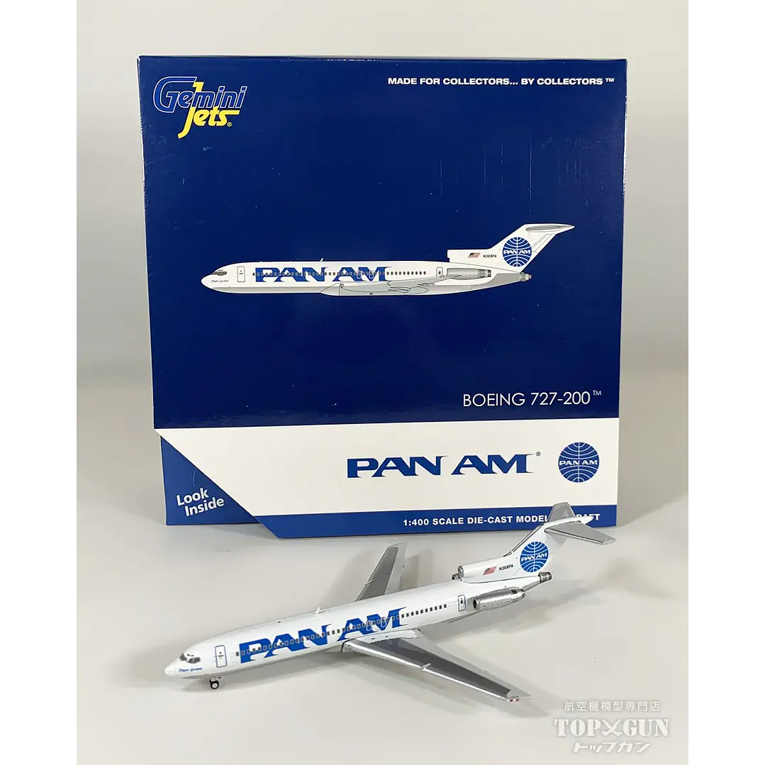 Avión Colección  Pan Am Boeing 727-200 Adv R 1/400 1