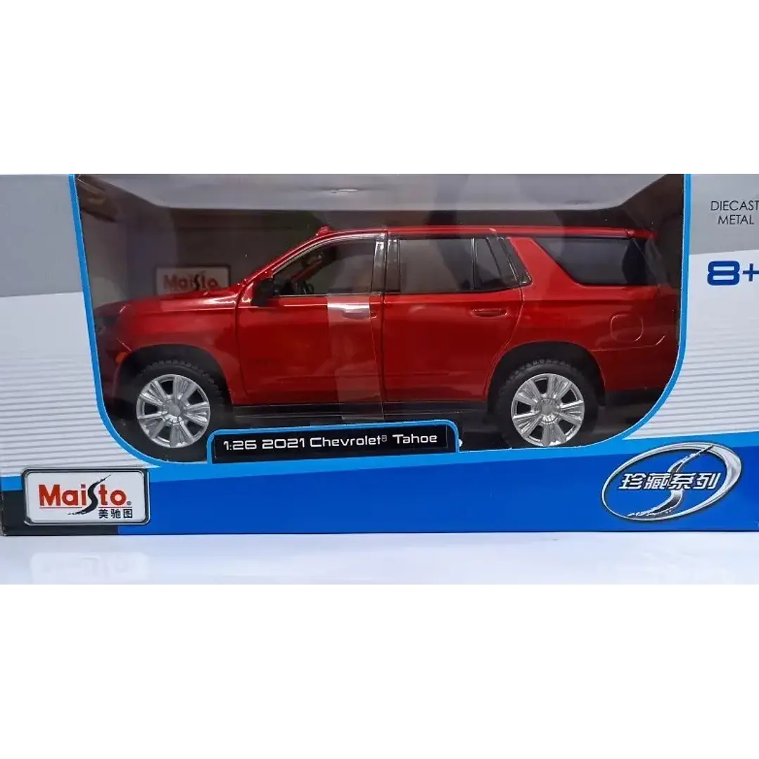 Carro Colección  2021 Chevrolet Tahoe-Red 1/26 2