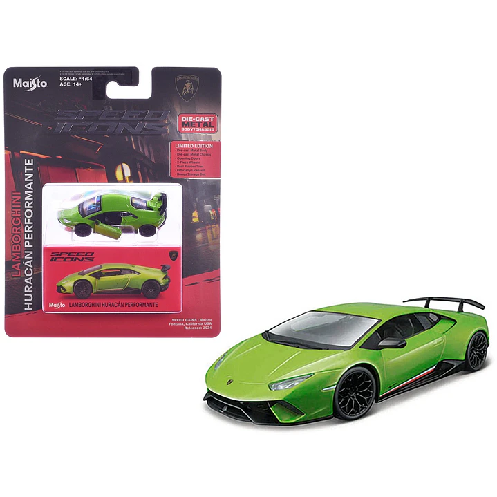 Carro Colección  Lamborghini Huracan Perfor Verd1/64 1