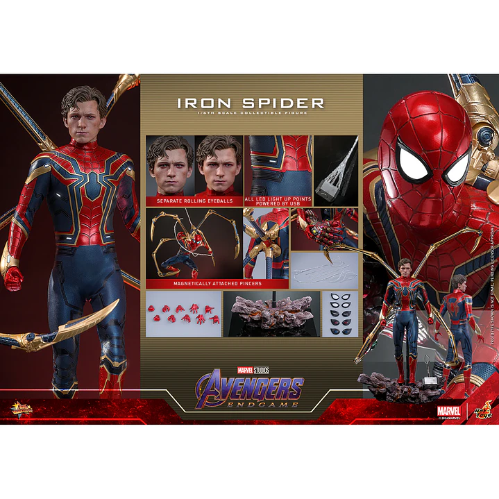 Figura Colección  Iron Spider Avengers Endgame1/6 4