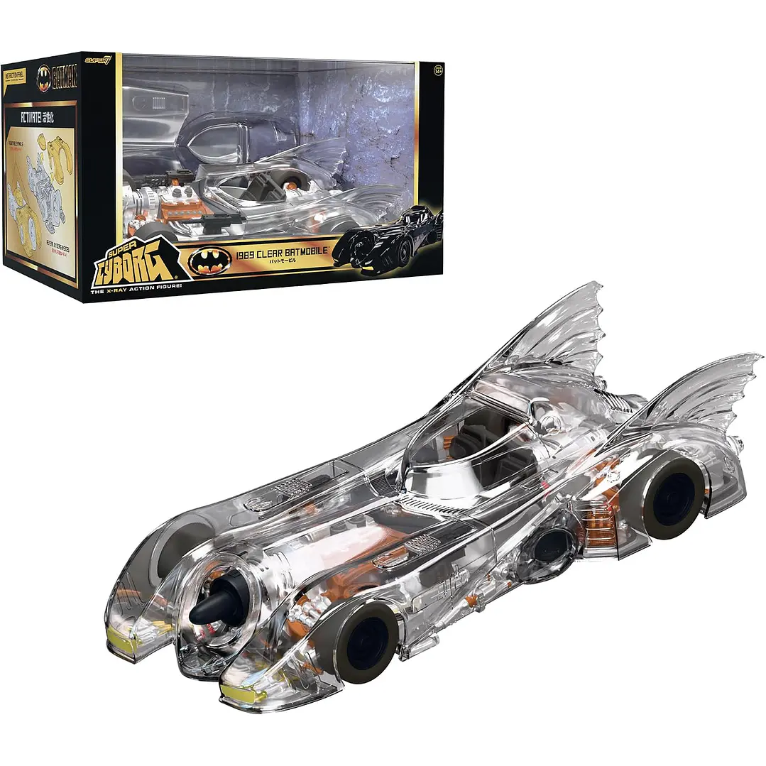 Figura Colección  1989 Movie  Batmobile Clear 2