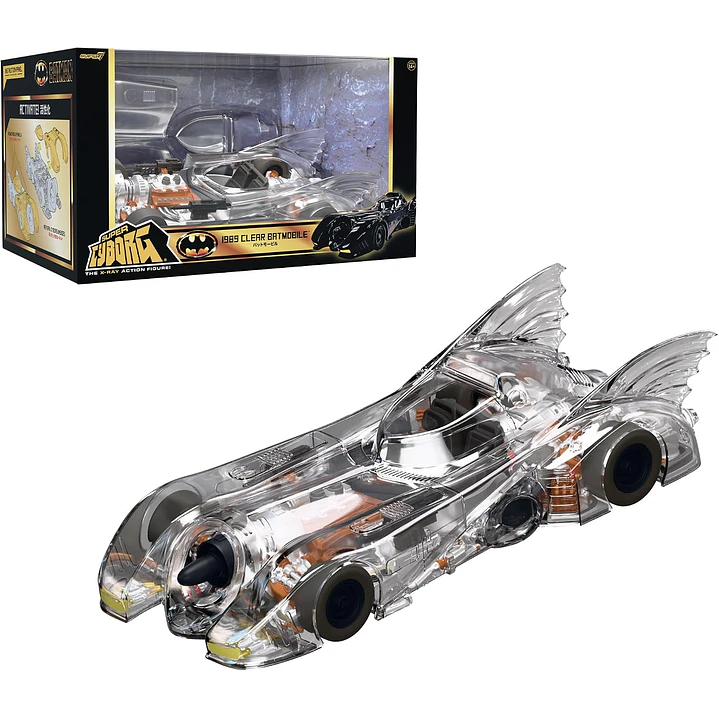 Figura Colección  1989 Movie  Batmobile Clear 2