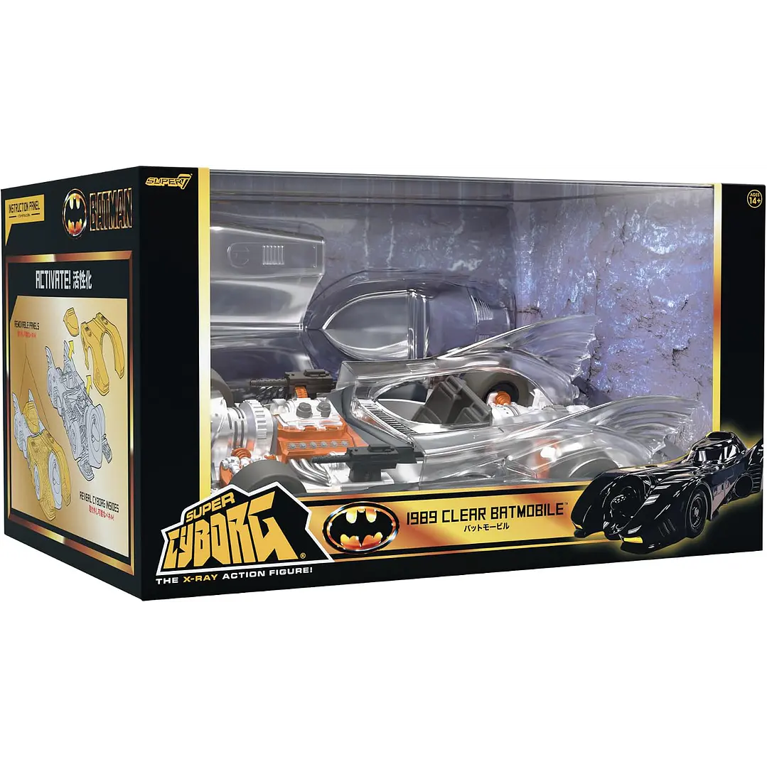 Figura Colección  1989 Movie  Batmobile Clear 1