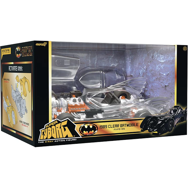 Figura Colección  1989 Movie  Batmobile Clear 1